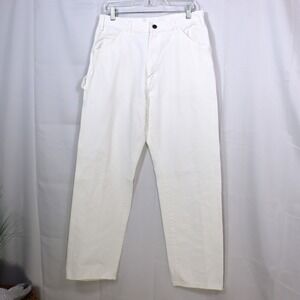 Dickies Painter Pants Mens 34x30 White Utility Carpenter Workwear Skateboard